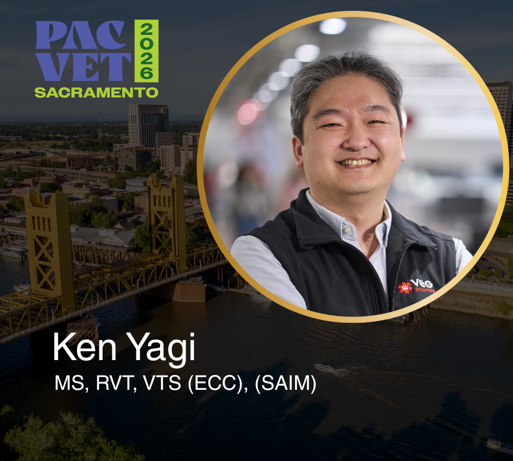 KEN YAGI, MS, RVT, VTS (ECC), (SAIM)